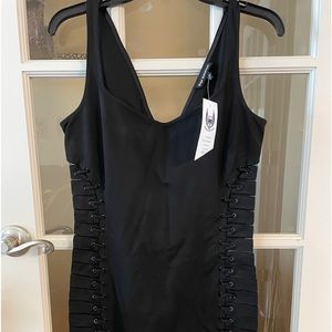 Royal Underground Black Bondage Mini Dress